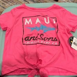 Maui and Sons Bright Pink Kids Tee